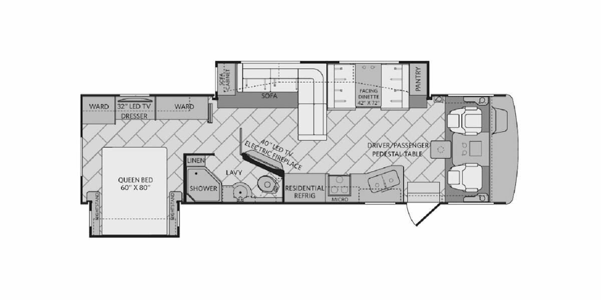 2017 Fleetwood Bounder Ford 33C Class A at Specialty RVs of Arizona STOCK# A15574 Floor plan Layout Photo