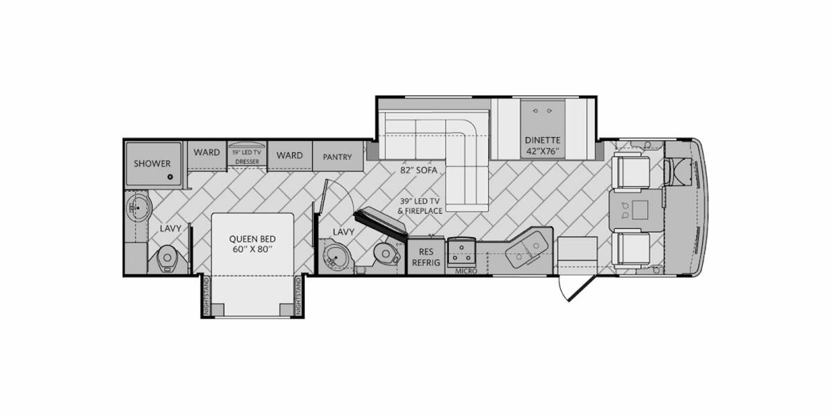 2017 Fleetwood Storm Ford 34S Class A at Specialty RVs of Arizona STOCK# A05593 Floor plan Layout Photo