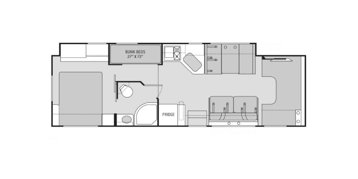 2018 Thor Chateau Ford 31E Class C at Specialty RVs of Arizona STOCK# C29495 Floor plan Layout Photo