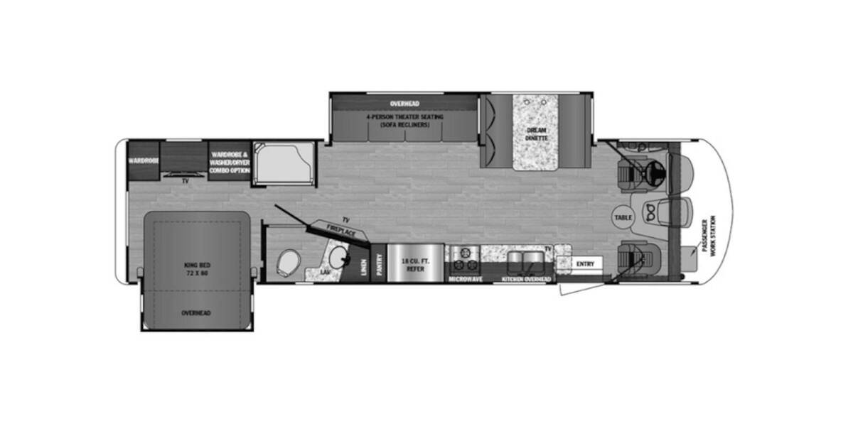 2019 Georgetown 5 Series GT5 Ford F-53 31L5 Class A at Specialty RVs of Arizona STOCK# A20111 Floor plan Layout Photo