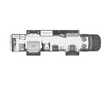 2022 Newmar Supreme Aire Freightliner Super C 4590 Super C at Specialty RVs of Arizona STOCK# NL7706 Floor plan Image