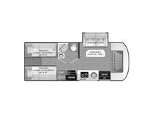 2024 Thor Motor Coach Gemini Ford Transit AWD 24KB Class B Plus at Specialty RVs of Arizona STOCK# B52599 Floor plan Image