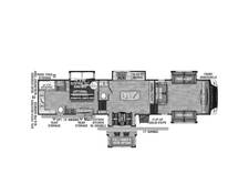 2023 KZ Durango Gold 386FLF Fifth Wheel at Specialty RVs of Arizona STOCK# 080229 Floor plan Image