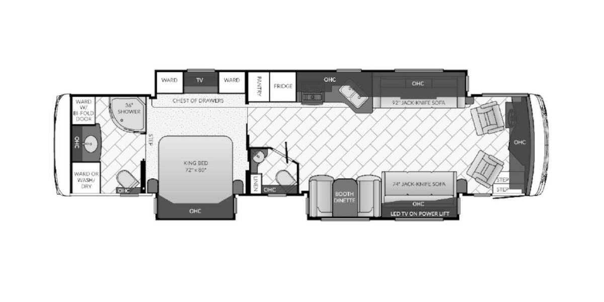 2017 Newmar Ventana LE Freightliner 4002 Class A at Specialty RVs of Arizona STOCK# HZ7771 Floor plan Layout Photo