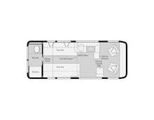 2020 Winnebago Travato ProMaster 59KL Class B at Specialty RVs of Arizona STOCK# 552845 Floor plan Image